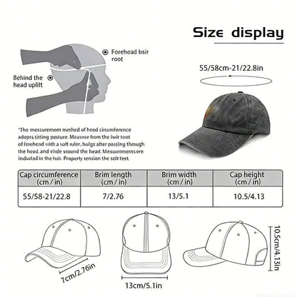 Horse Girl Embroidered Vintage Washed Baseball Cap – Adjustable Equestrian Hat