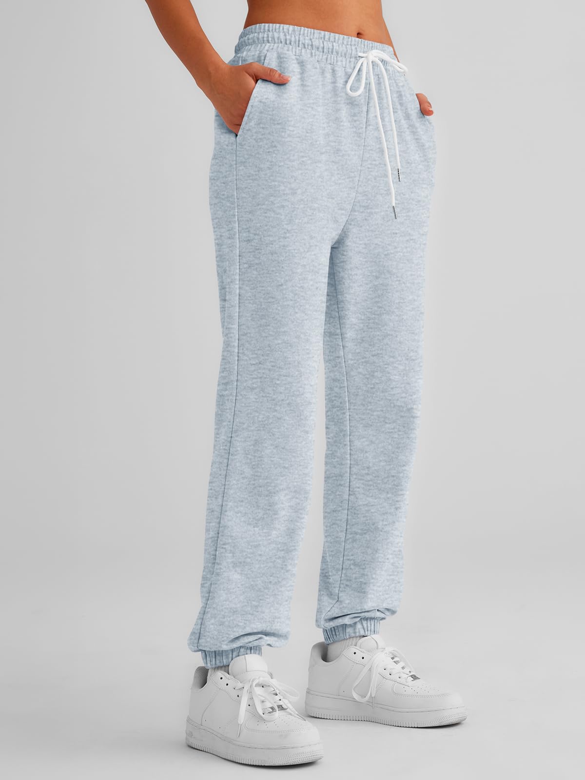 AUTOMET Women's Cinch Bottom Sweatpants Athletic Joggers Lounge Pants