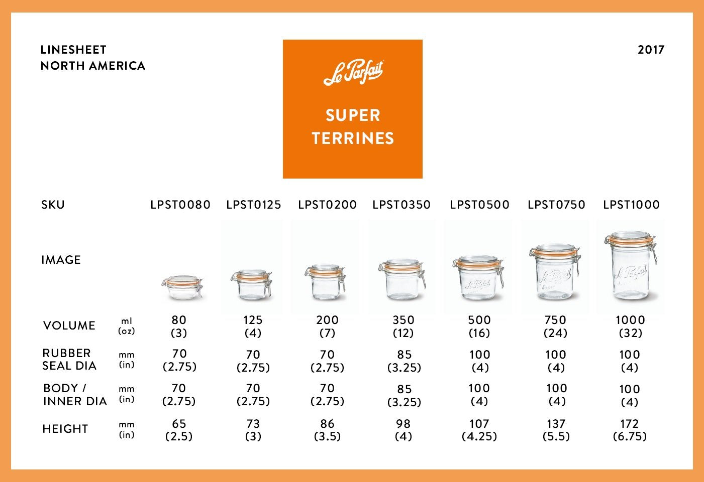 Le Parfait Super Terrines - Wholesale
