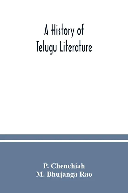 A history of Telugu literature - Paperback