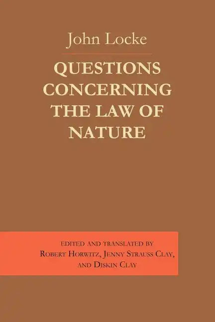 Questions Concerning the Law of Nature - Paperback