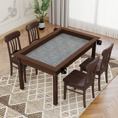 [63X40-Inch] Premium 2-In-1 Multifunctional Board Game Table For 4–6 Players (SAK84513)