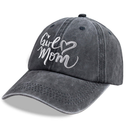 Girl Mom Adjustable Wash Cotton Baseball Cap