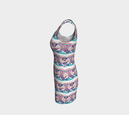 Unicorns and Castles Mini Bodycon Dress