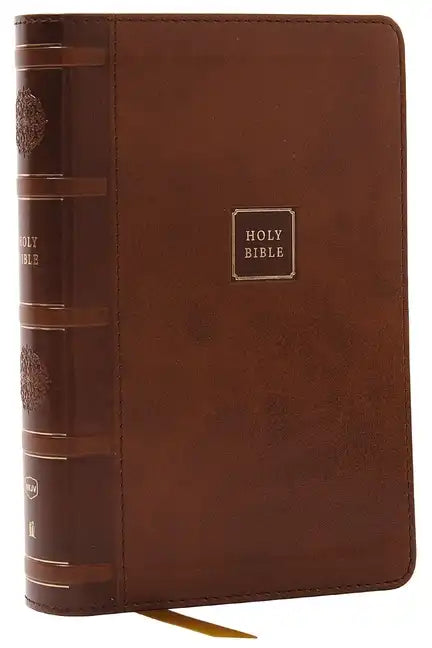 NKJV Compact Paragraph-Style Bible W/ 43,000 Cross References, Brown Leathersoft, Red Letter, Comfort Print: Holy Bible, New King James Version: Holy - Imitation Leather