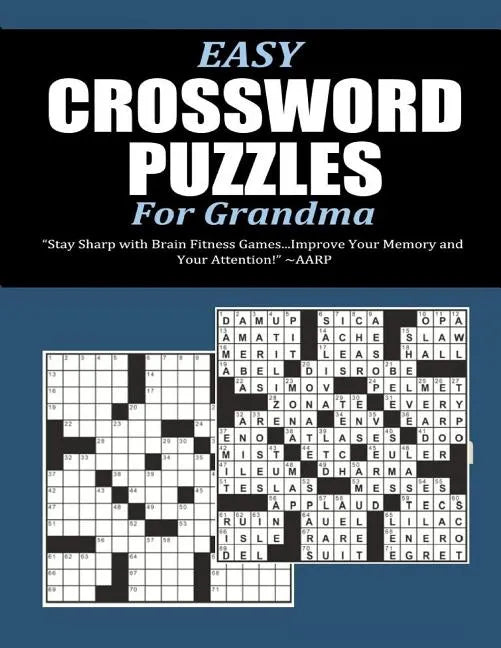 Easy Crossword Puzzles For Grandma - Paperback