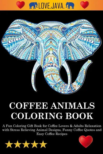 Stress Relief: Coloring Book for Adults and Kids, Bold and Easy, Simple and Big Designs for Relaxation Featuring Animals, Landscape, - Paperback