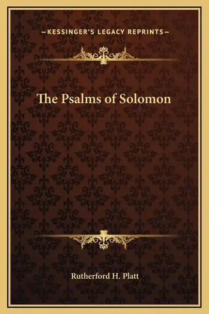 The Psalms of Solomon - Hardcover