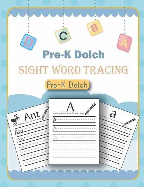 Pre-K Dolch Sight Word Tracing: 100 super sight word poems, dolch sight words, scholastic 100 words kids need to read by 2nd grade, libros de primaria - Paperback
