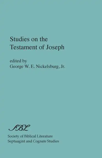Studies on the Testament of Joseph - Paperback