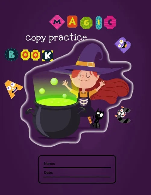 Magic copy practice book: Cute Letter Tracing Notebook for Toddlers 2-4 Years Old, dyslexia tools with calligraphy kits for kids and scholastic - Paperback