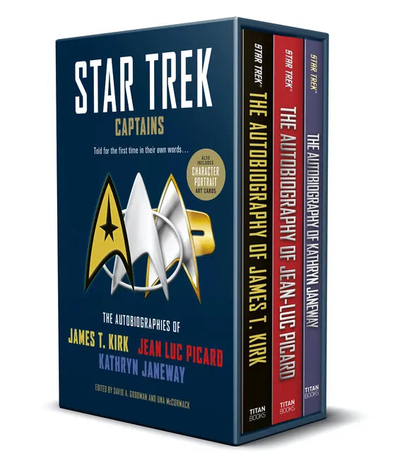 Star Trek Captains - The Autobiographies: Boxed Set with Slipcase and Character Portrait Art of Kirk, Picard and Janeway Autobiographies - Paperback