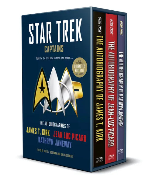 Star Trek Captains - The Autobiographies: Boxed Set with Slipcase and Character Portrait Art of Kirk, Picard and Janeway Autobiographies - Paperback