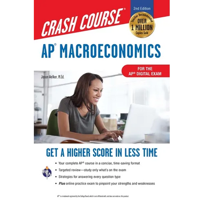 Ap(r) Macroeconomics Crash Course, Book + Online: Get a Higher Score in Less Time - Paperback