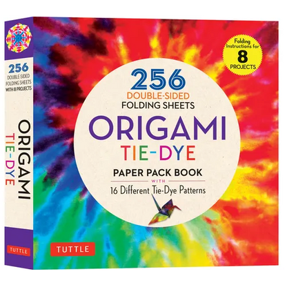Origami Tie-Dye Patterns Paper Pack Book: 256 Double-Sided Folding Sheets (Includes Instructions for 8 Models) - Paperback