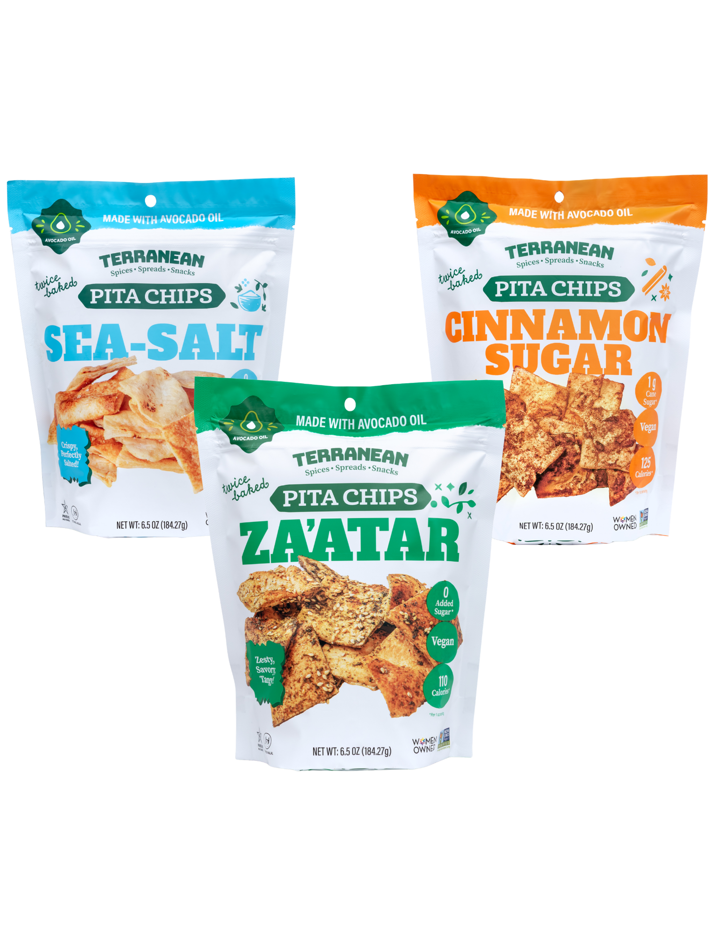 Pita Chips THREE PACK - Please select your flavors!
