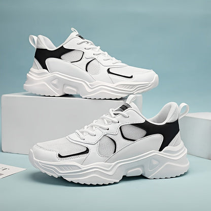 Men's Fashion Platform Sneakers - Casual Athletic Shoes