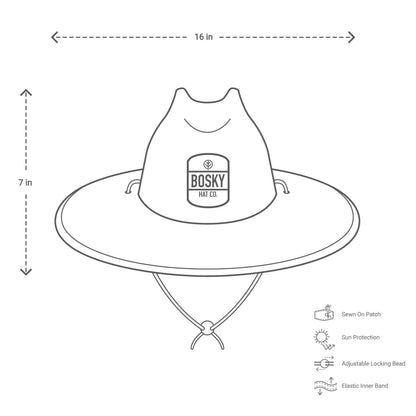 Dark Palms Straw Hat