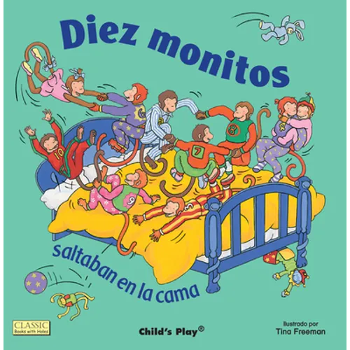 Diez Monitos Saltaban en la Cama = Ten Little Monkeys Jumping on the Bed - Board Book