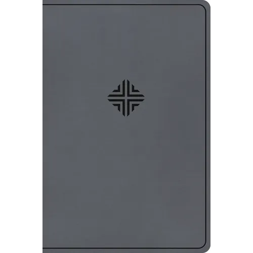 CSB Large Print Thinline Bible, Value Edition, Charcoal Leathertouch - Imitation Leather