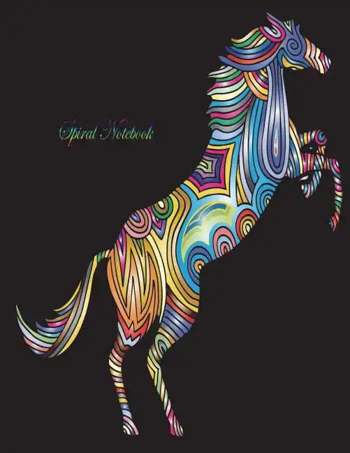 Spiral Notebook: Spiral Journal/ Notebook with Blank Pages - 100 Sheet, Horse Notebook, Size 8.5 x 11 - Paperback