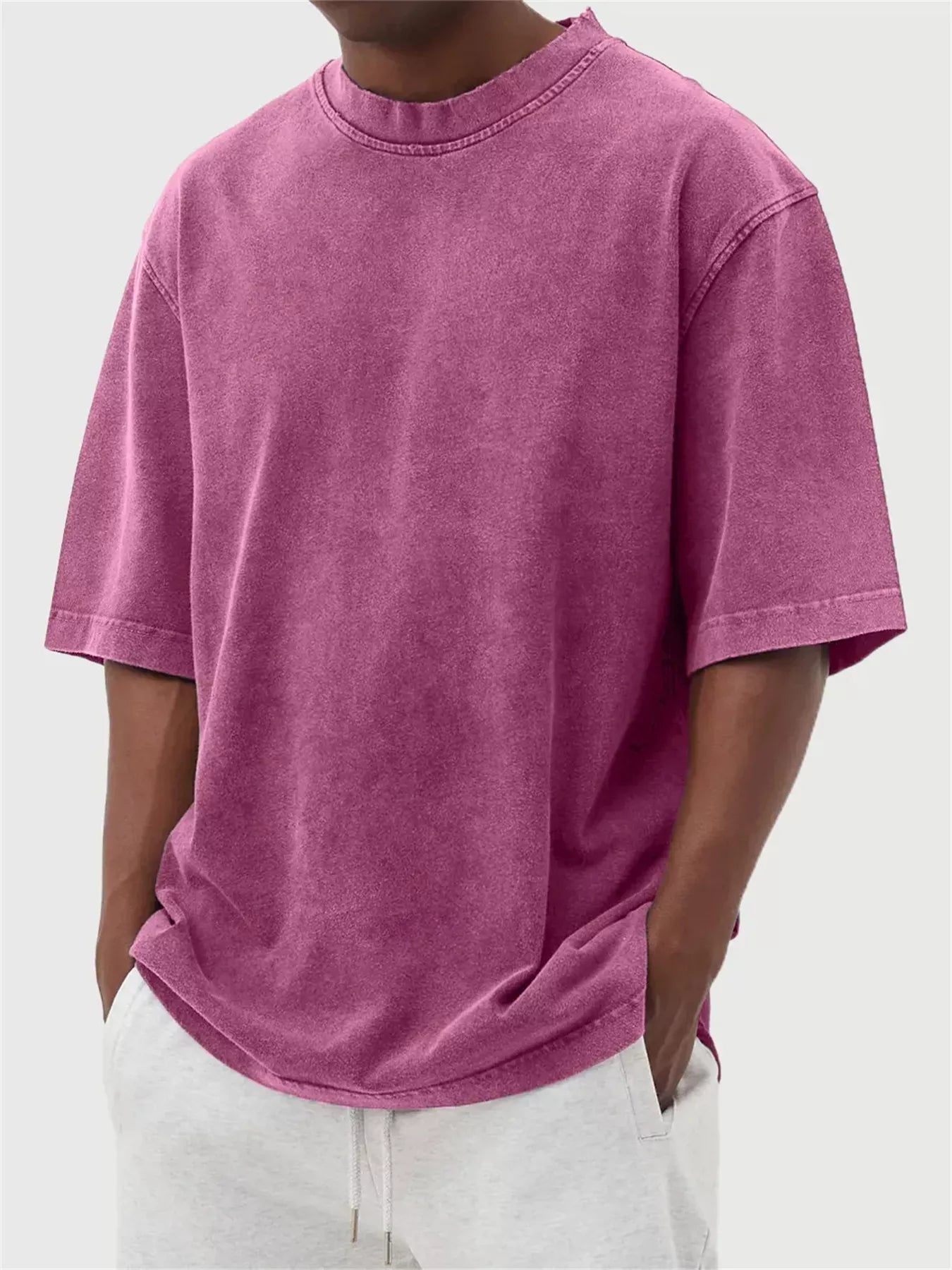 Men's Full Size Vintage Wash Oversized T-Shirt Plus Size