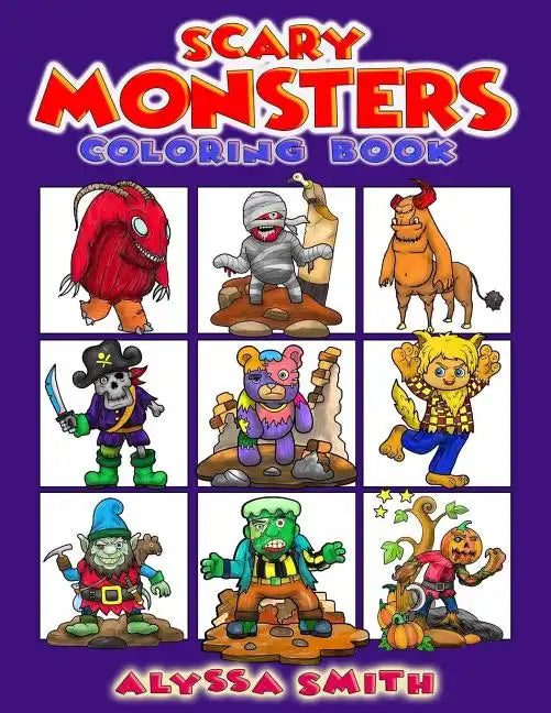 Scary Monsters Coloring Book - Paperback