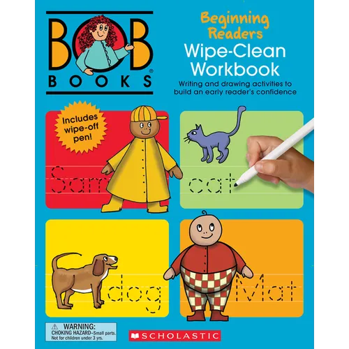 Bob Books - Wipe-Clean Workbook: Beginning Readers Phonics, Ages 4 and Up, Kindergarten (Stage 1: Starting to Read) - Paperback