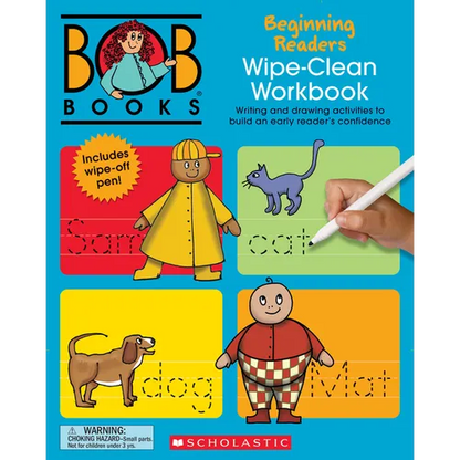 Bob Books - Wipe-Clean Workbook: Beginning Readers Phonics, Ages 4 and Up, Kindergarten (Stage 1: Starting to Read) - Paperback
