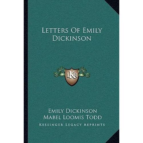 Letters Of Emily Dickinson - Paperback