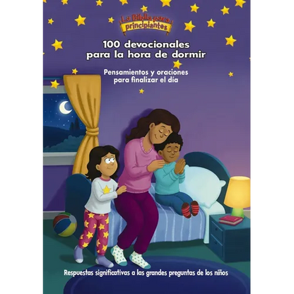 La Biblia Para Principiantes, 100 Devocionales Para La Hora de Dormir: Pensamientos Y Oraciones Para Finalizar El Día - Hardcover