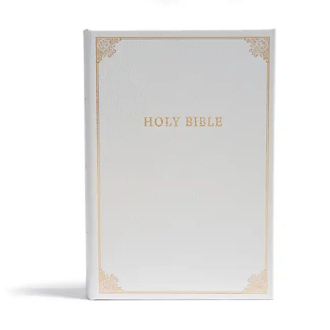 CSB Family Bible, White Bonded Leather Over Board: Holy Bible - Bonded Leather