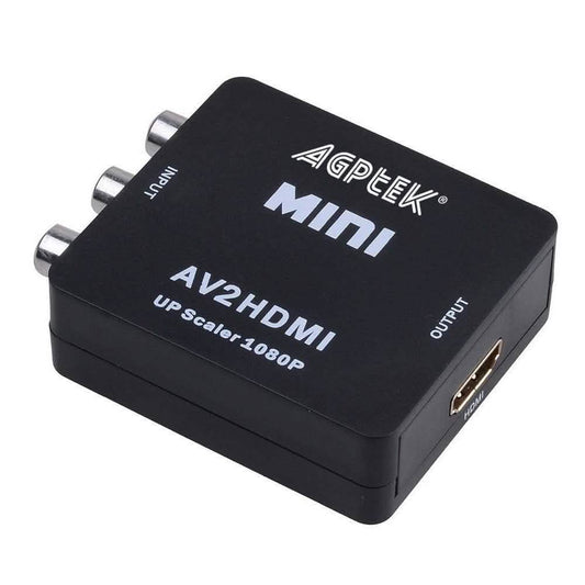 720p 1080p AGPtek Mini Composite AV CVBS 3RCA to HDMI Video Converter Adapter