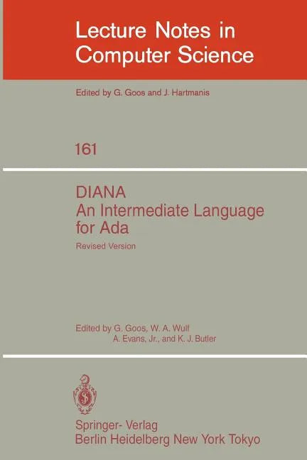 Diana. an Intermediate Language for ADA: Revised Version - Paperback