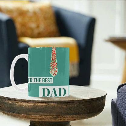 Best Dad Ever Polka Dots 11 oz Mug (Made in USA)