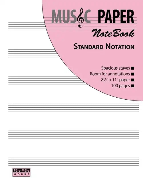 MUSIC PAPER NoteBook - Standard Notation - Paperback