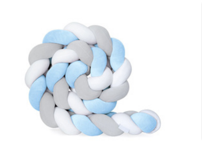 100cmBaby Bumper Bed Braid Knot Pillow Cushion Bumper for Infant Kids Crib Protector Cot Bumper Room Decor Anti-collision Bumper
