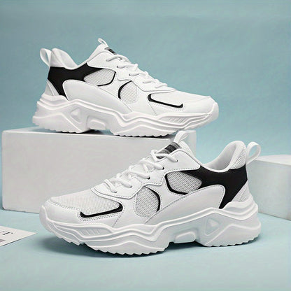 Men's Fashion Platform Sneakers - Casual Athletic Shoes