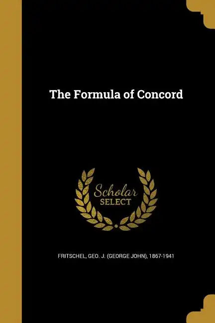 The Formula of Concord - Paperback