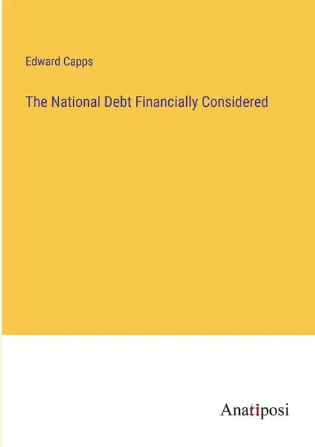 The National Debt Financially Considered - Paperback