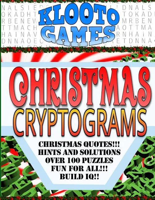 KLOOTO Games CHRISTMAS CRYPTOGRAMS - Paperback