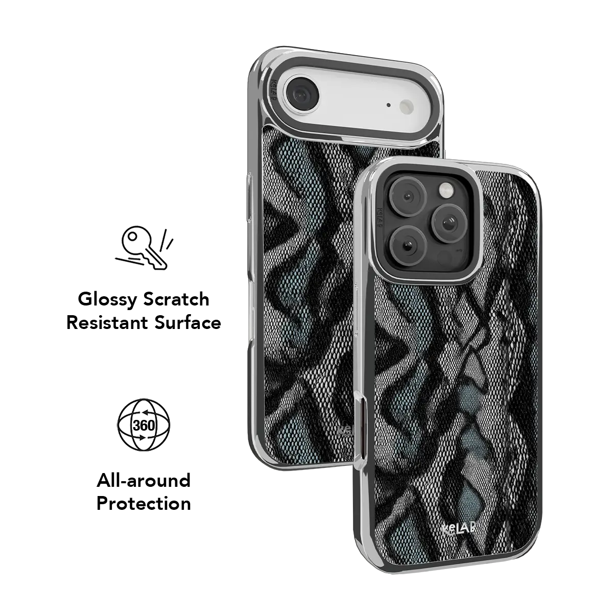 Viper Mesh | Teal Snakeskin iPhone Case