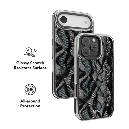 Viper Mesh | Teal Snakeskin iPhone Case