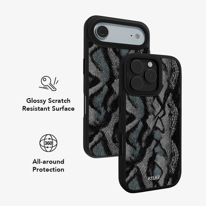 Viper Mesh | Teal Snakeskin iPhone Case