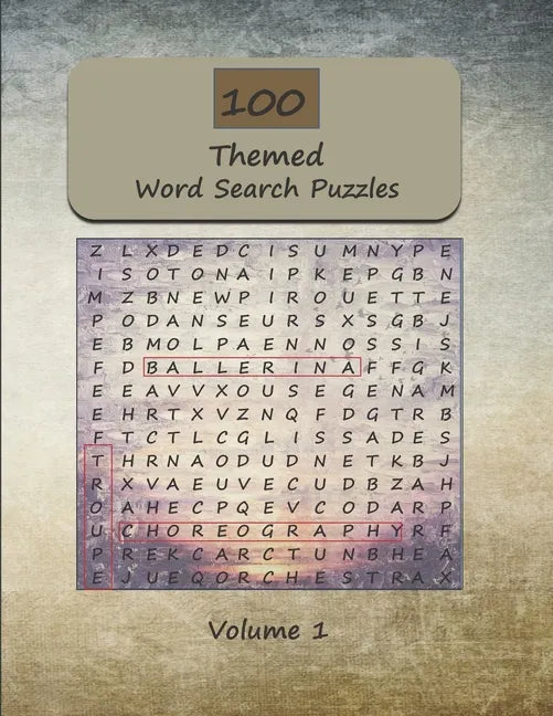 100 Themed Word Search Puzzles For Adults: Word Find and Seek Themed Brain Exercises for Adults and Seniors Volume 1 - Paperback
