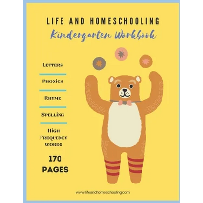 Kindergarten Homeschool Workbook: Letters. Rhyming. Phonics. Spelling. High Frequency Words. - Paperback