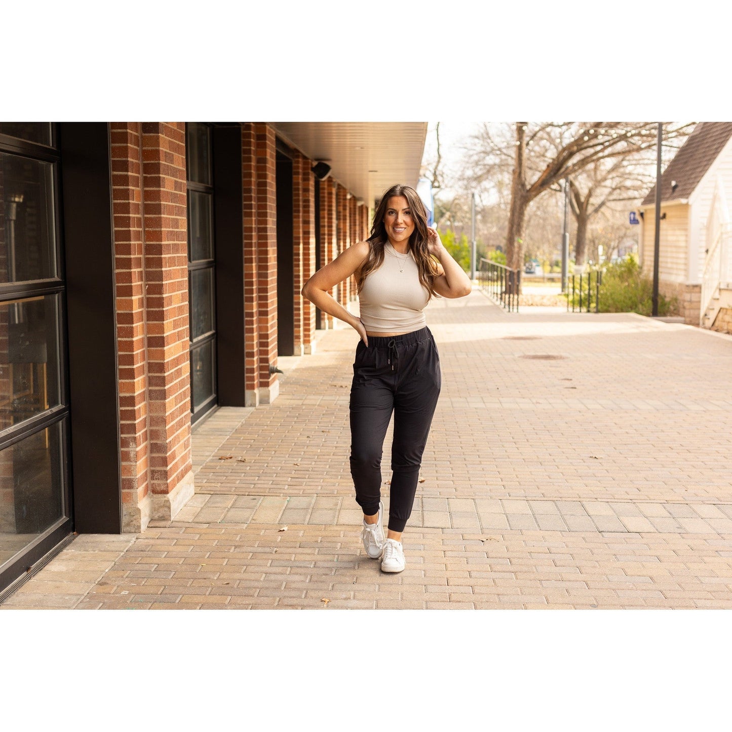 Reagan - Black Joggers