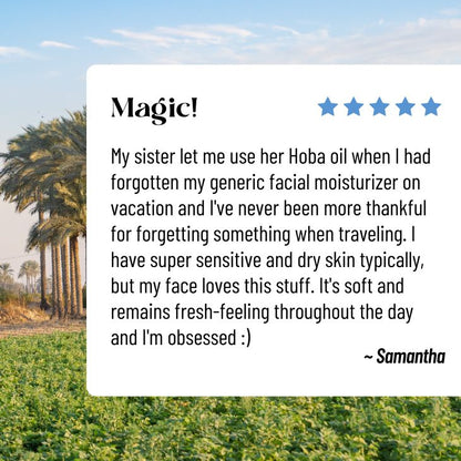 Hoba | Pure Jojoba Oil Cleanser & Moisturizer