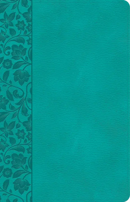 CSB Large Print Personal Size Reference Bible, Teal Leathertouch, Indexed - Imitation Leather