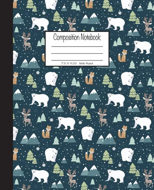 Composition Notebook: 7.5x9.25, Wide Ruled - Paperback
